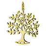Edelstahl-Anhänger Edelstahl Gold-Beschichtung (vergoldet) Baum Baum_des_Lebens