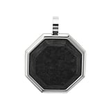 Stainless steel pendant Stainless Steel carbon fibre