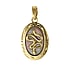 Stainless steel pendant Stainless Steel Sea shell Gold-plated Snake Leaf Plant_pattern