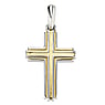 Stainless steel pendant Stainless Steel Gold-plated Cross