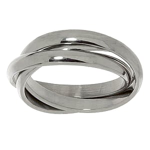 Stainless steel ring Stainless Steel Eternal Loop Eternity