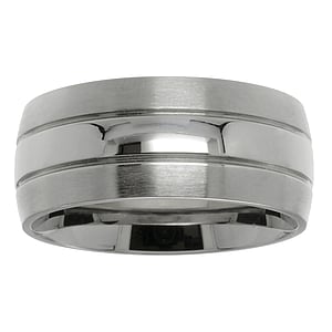 Bague en acier Acier inoxydable Bandes Rayures Zbrure