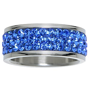 Stainless steel ring Stainless Steel Premium crystal