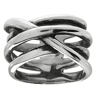 Stainless steel ring Width:16mm. Shiny.