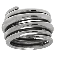 Edelstahlring Breite:16mm. Glnzend.  Spirale