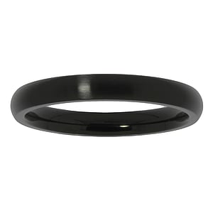 Bague en acier Acier inoxydable Revtement PVD noir