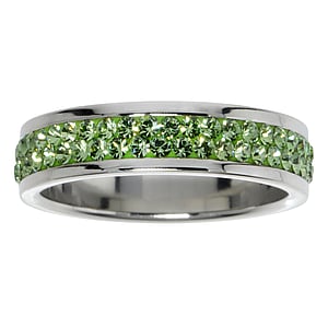 Stainless steel ring Stainless Steel Premium crystal