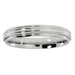 Bague en acier Acier inoxydable Bandes Rayures Zbrure