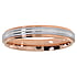 Steel ring Stainless Steel Gold-plated Stripes Grooves Rills