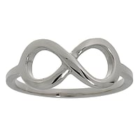 Stainless steel ring Width:8,6mm. Shiny.  Eternal Loop Eternity Everlasting Braided Intertwined 8