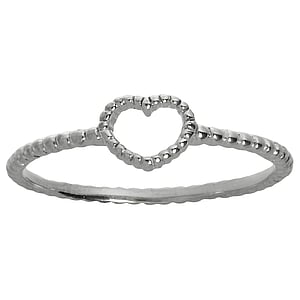 zilveren-ring Zilver 925 hart liefde