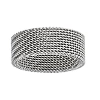 Stainless steel ring Width:8mm. Soft.