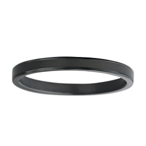 Anello acciaio Acciaio inox Rivestimento PVD (nero)