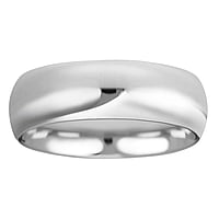 Steel ring out of Stainless Steel. Width:6mm. Simple. Rounded. Shiny.