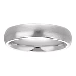 Steel ring out of Stainless Steel. Width:4mm. Simple. Rounded. Matt finish.