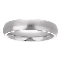 Steel ring out of Stainless Steel. Width:4mm. Simple. Rounded. Matt finish.