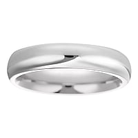 Steel ring out of Stainless Steel. Width:4mm. Simple. Rounded. Shiny.