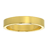 Anillo de acero Acero fino Revestimiento PVD (color oro)