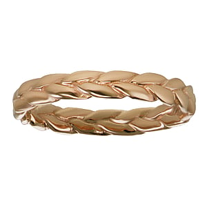 Stainless steel ring Stainless Steel PVD-coating (gold color) Eternal Loop Eternity