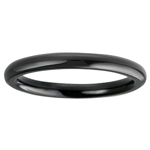 Anello acciaio Acciaio inox Rivestimento PVD (nero)