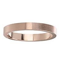 Steel ring out of Stainless Steel with PVD-coating (gold color). Width:3mm. Simple. Flat. Matt finish.