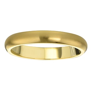 Anillo de acero Acero fino Revestimiento PVD (color oro)