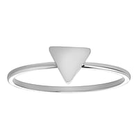 Stainless steel ring Width:6mm. Shiny.  Triangle