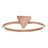 Bague acier Acier inoxydable Revtement PVD (couleur or) Triangle