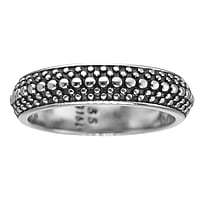 Stainless steel ring with Black PVD-coating. Width:5,5mm.