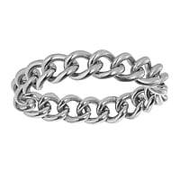 Stainless steel ring Width:4,5mm. Soft.