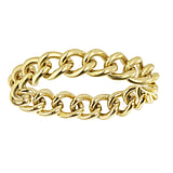 Stainless steel ring Stainless Steel PVD-coating (gold color)