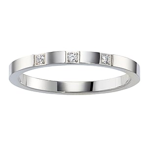 Bague acier Acier inoxydable Cristal