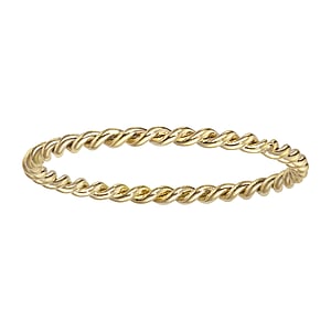 Stainless steel ring Stainless Steel PVD-coating (gold color) Eternal Loop Eternity Spiral
