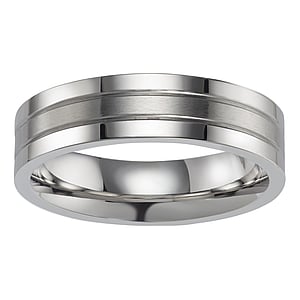 Bague en acier Acier inoxydable Bandes Rayures Zbrure