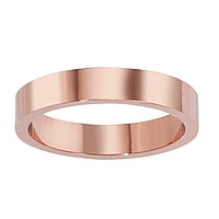 Steel ring out of Stainless Steel with PVD-coating (gold color). Width:4mm. Simple. Shiny.