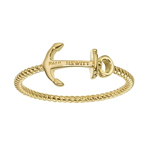 PAUL HEWITT Stainless steel ring Stainless Steel PVD-coating (gold color) Anchor rope ship