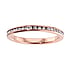 Stainless steel ring with zirconia Stainless Steel PVD-coating (gold color) zirconia