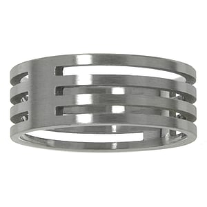 Bague en acier Acier inoxydable Bandes Rayures Zbrure