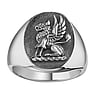 Bague acier Acier inoxydable Aile Aigle Oiseau Cigogne Lion