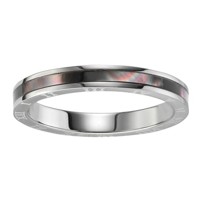Liebeskind Berlin LJ 1624 R 58 Bague en acier inoxydable argenté, Acier inoxydable, Aucune pierre précieuse