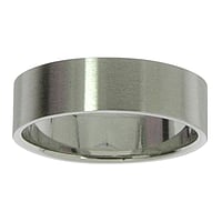 Steel ring out of Stainless Steel. Width:6mm. Simple. Flat. Matt finish.