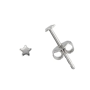 Stainless steel ear stud Surgical Steel 316L Star