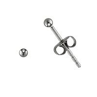 Kids earring out of Surgical Steel 316L and PVC. Diameter:2mm.