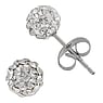 Stainless steel ear stud Surgical Steel 316L Crystal