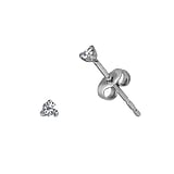 Stainless steel ear stud Surgical Steel 316L zirconia PVC