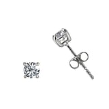 Stainless steel ear stud Surgical Steel 316L PVC zirconia