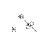 Stainless steel ear stud Surgical Steel 316L zirconia