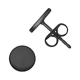 Stainless steel ear stud Surgical Steel 316L Black PVD-coating