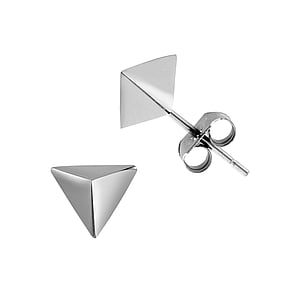 Stainless steel ear stud Surgical Steel 316L Triangle
