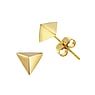 Stainless steel ear stud Surgical Steel 316L PVD-coating (gold color) Triangle